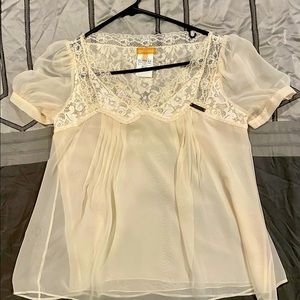 Galliano Lace Silk Camisole